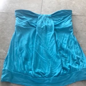 Blue sleeveless top